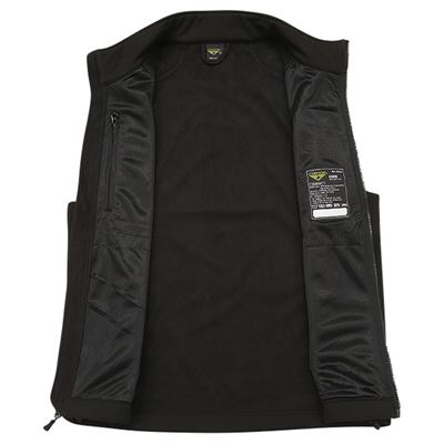 Weste CORE SOFTSHELL SCHWARZ