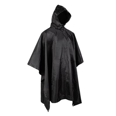 Poncho leicht BASIC rip-stop SCHWARZ