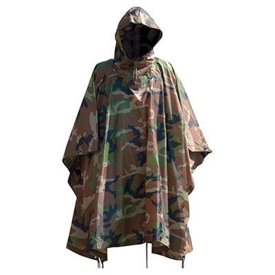 Poncho US rip-stop WOODLAND