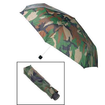 Regenschirm faltbar mit Hülle WOODLAND