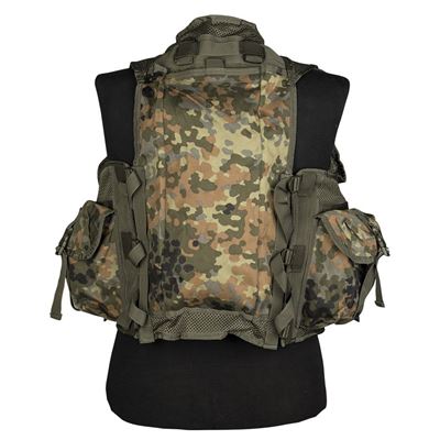 Taktische Weste 9 Taschen FLECKTARN