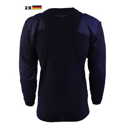 Strick Pullover BW mit Tasche BLAU