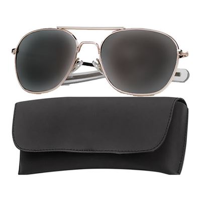 Piloten Sonnenbrille AVIATOR 52mm GOLD/SMOKE