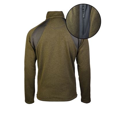 Outdoor-Sweatshirt STRUKTUR-FLEECE OLIV