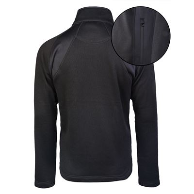 Outdoor-Sweatshirt STRUKTUR-FLEECE SCHWARZ