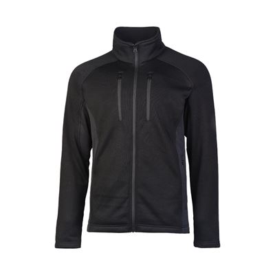 Outdoor-Sweatshirt STRUKTUR-FLEECE SCHWARZ