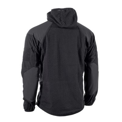 Fleece Hoodie Jacke DELTA SCHWARZ