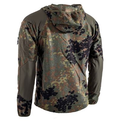 Fleece Hoodie Jacke DELTA FLECKTARN