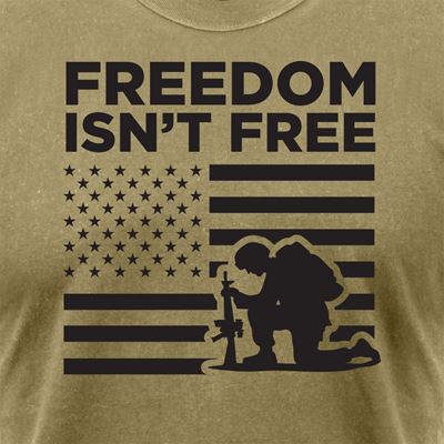 Tshirt FREEDOM ISN´T FREE Kurzarm COYOTE