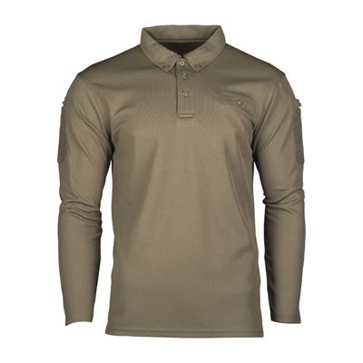 Poloshirt TACTICAL QUICK DRY mit langen Ärmeln OLIV