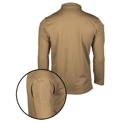 Poloshirt TACTICAL QUICK DRY mit langen Ärmeln COYOTE