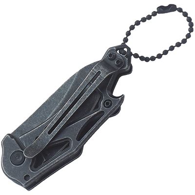 Klappmesser KEYCHAIN glatte Klinge SCHWARZ