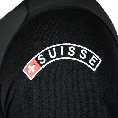 Funktionsshirt Schweiz Kurzarm SVISSE SCHWARZ