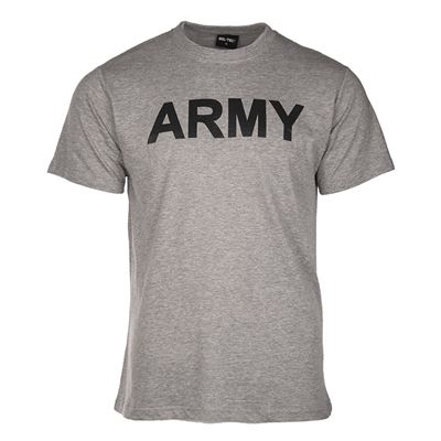 Tshirt Kurzarm mit Aufschrift ARMY GRAU