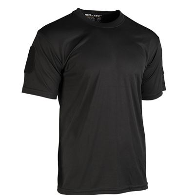 Tshirt taktisch QUICK DRY Kurzarm SCHWARZ