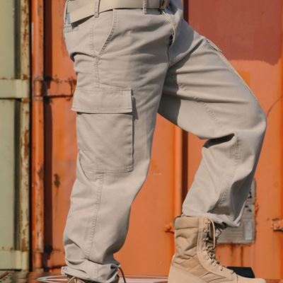 BW Moleskinhose vorgewaschen KHAKI