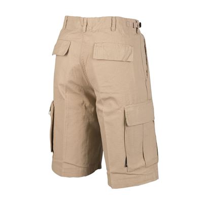 Shorts US Typ BDU rip-stop prewashed KHAKI