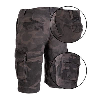 Shorts VINTAGE Baumwolle prewashed DARK CAMO
