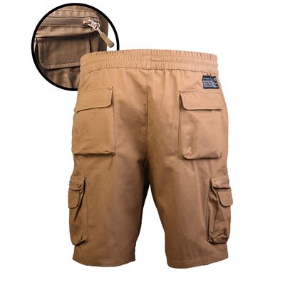 Shorts URBAN EXPLORER Baumwolle rip-stop COYOTE
