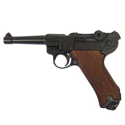 Pistole Parabellum Luger P08 Holz - dekorative Replik