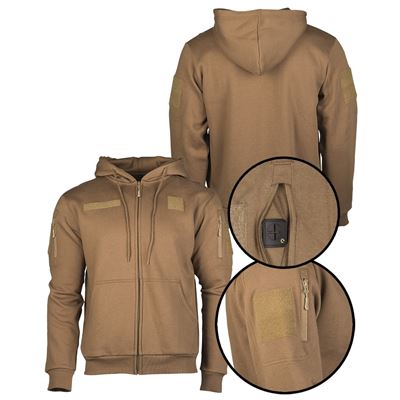 Pullover TACTICAL mit Reißverschluss DARK COYOTE