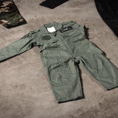 Kinderjumpsuit Pilot GRÜN FOSTEX 115310 3