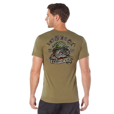 Tshirt USMC DOGS OF WAR COYOTE