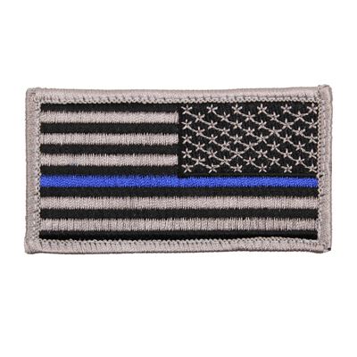 Patch US Flagge revers Thin Blue Line VELCRO