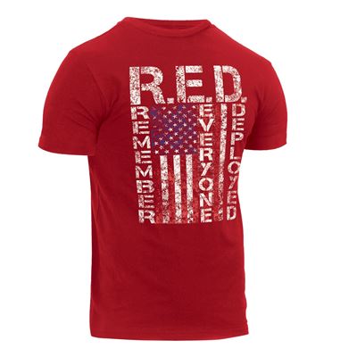 Tshirt ATHLETIC FIT R.E.D. Kurzarm ROT