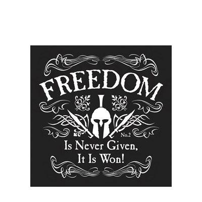 Tshirt ATHLETIC FIT FREEDOM Kurzarm SCHWARZ