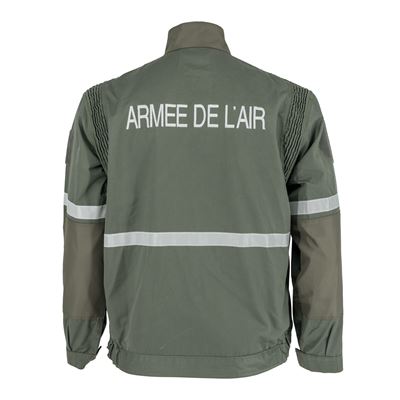 Jacke für Flugzeugmechaniker FRANZÖSISCH Reflektierende Streifen GRÜN