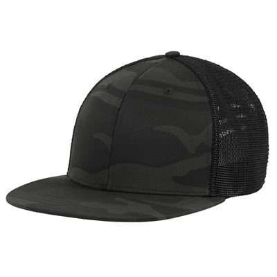 Cappy TRUCKER aus Mesh MIDNIGHT BLACK CAMO