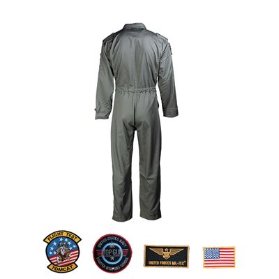 Kinder-Overall im US-Pilotenstil mit Aufnähern GRÜN MIL-TEC® 12033001 2