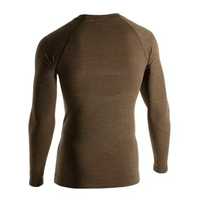 Langarm-T-Shirt Merino Seamless STONEGREY OLIVE CLAWGEAR 1204930-20 2