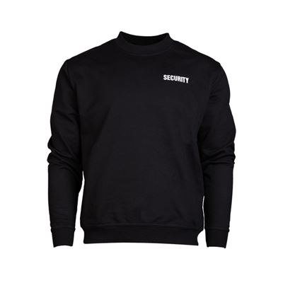 Pullover mit Aufschrift SECURITY SCHWARZ