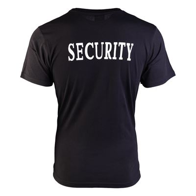Tshirt Kurzarm mit 2 Aufschriften 'SECURITY' SCHWARZ