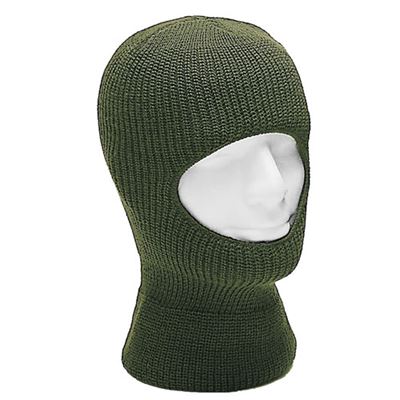 Sturmhaube BALACLAVA gestrickt mit einer Öffnung GRÜN