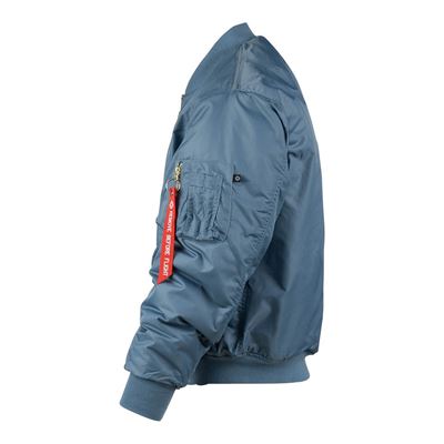US MA1 BOMBER Pilotenjacke aus Vintage-Denim HELLBLAU FOSTEX 1214011-VD 2