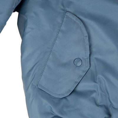 US MA1 BOMBER Pilotenjacke aus Vintage-Denim HELLBLAU FOSTEX 1214011-VD 10