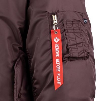 Pilotenjacke US MA1 BOMBER MAROON – LILA FOSTEX 1214011-M 12