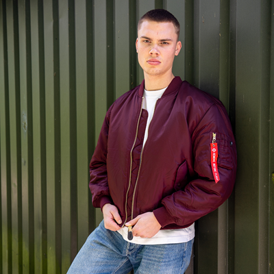 Pilotenjacke US MA1 BOMBER MAROON – LILA FOSTEX 1214011-M 8