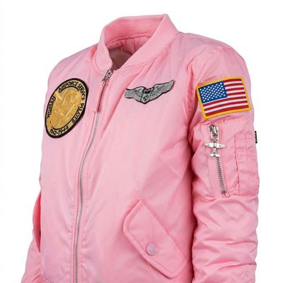 Kinderjacke MA-1 mit Aufnähern ROSA FOSTEX 121432 7