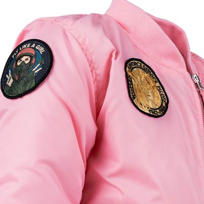 Kinderjacke MA-1 mit Aufnähern ROSA FOSTEX 121432 6