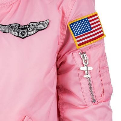 Kinderjacke MA-1 mit Aufnähern ROSA FOSTEX 121432 5