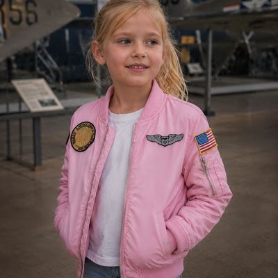 Kinderjacke MA-1 mit Aufnähern ROSA FOSTEX 121432 4