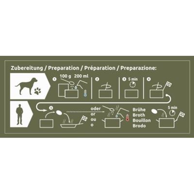 Futterration FOOD-4DOX 2 Portionen 200 g CONVAR™ Feldküche 121620 4
