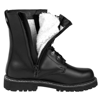 Stiefel BW PILOT mit Fell SCHWARZ