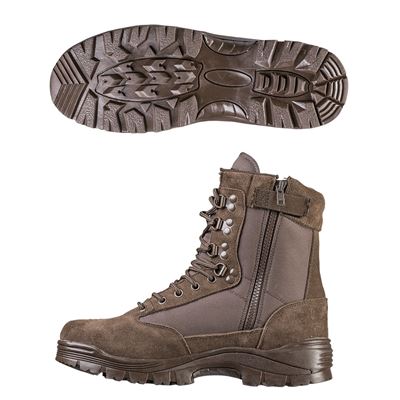 Stiefel TACTICAL mit YKK-Reißverschluss BRAUN