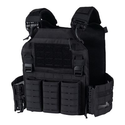 Chest Rig QR Plate Carrier LaseRcut SCHWARZ