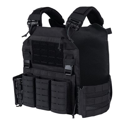 Chest Rig QR Plate Carrier LaseRcut SCHWARZ